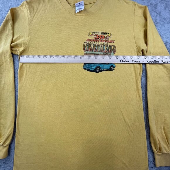 Corvette Expo ET Motor gear Knoxville Men's S Yellow Shirt Muscle Car Show 2007 - Picture 6 of 11